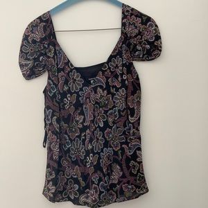 Jones New York Silk Floral Top